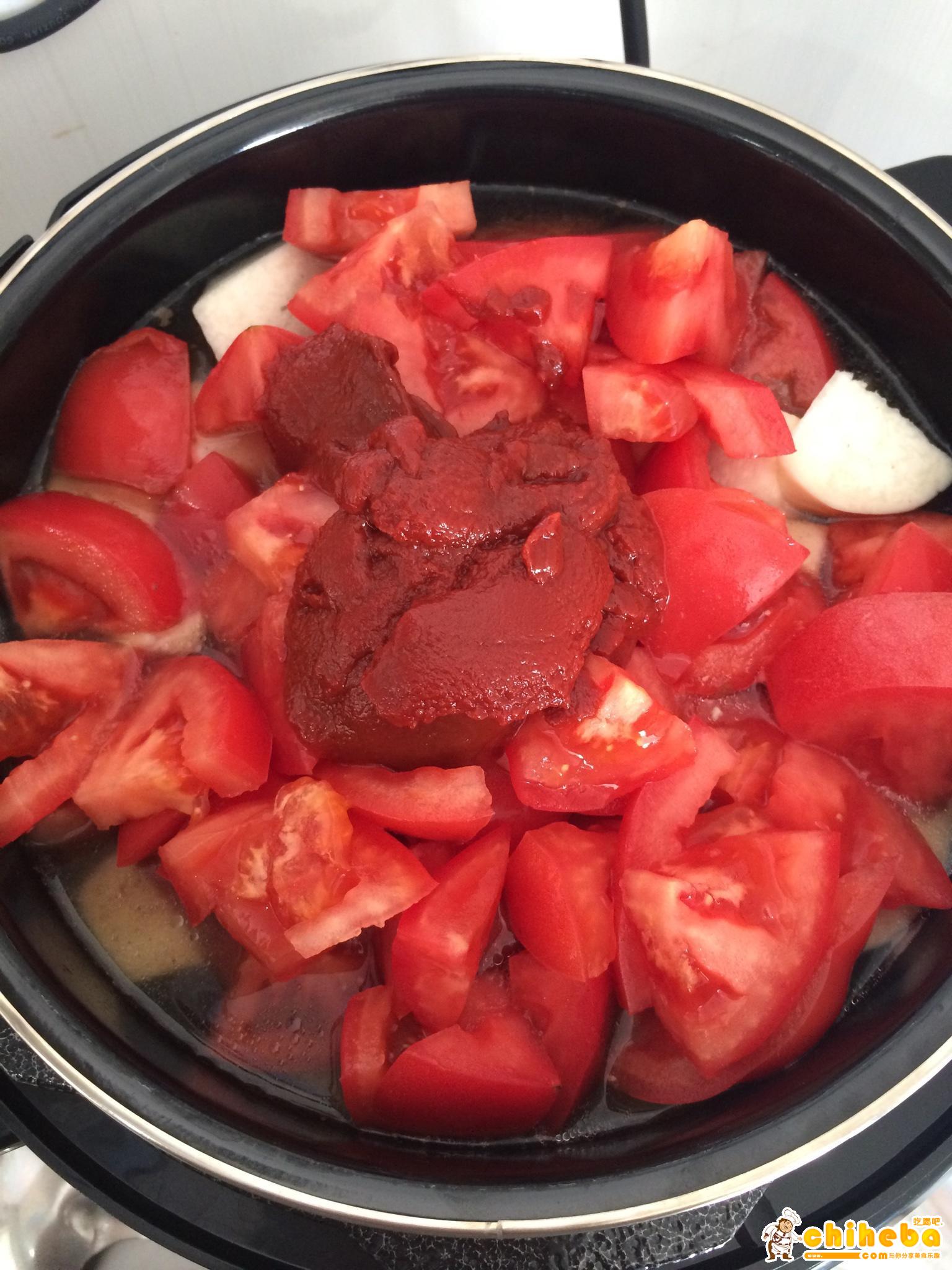 暖心暖胃番茄牛尾汤（减肥版）的做法 步骤4